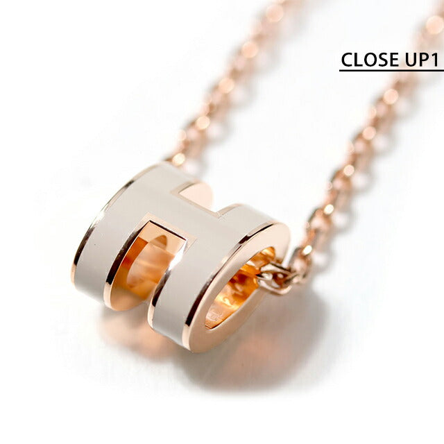 エルメス ネックレス レディース ブランド HERMES ミニポップH H147992FO55 マロングラッセ ピンクゴールド アクセサリー H147992FO55