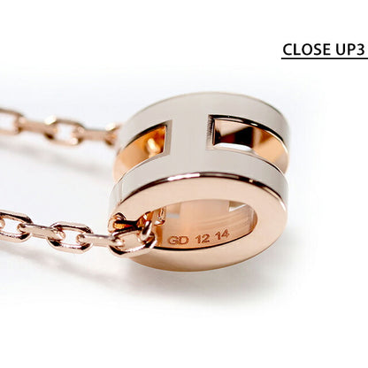 エルメス ネックレス レディース ブランド HERMES ミニポップH H147992FO55 マロングラッセ ピンクゴールド アクセサリー H147992FO55