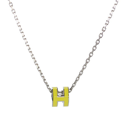 エルメス ネックレス レディース ブランド HERMES ミニポップH H147992FP98 ライム シルバー アクセサリー H147992FP98