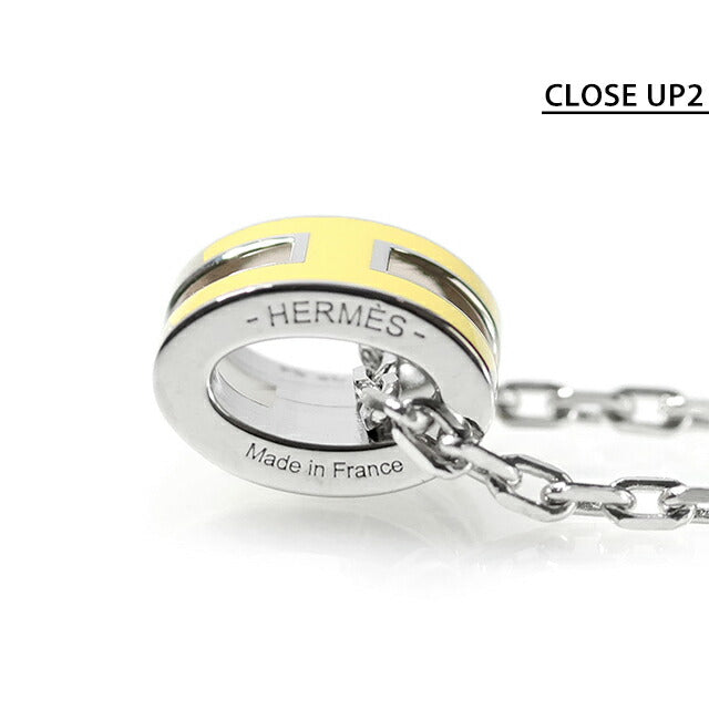 エルメス ネックレス レディース ブランド HERMES ミニポップH H147992FP98 ライム シルバー アクセサリー H147992FP98