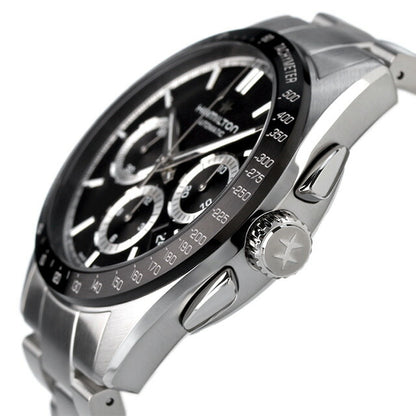 ハミルトン ジャズマスター パフォーマー 42mm 自動巻き 機械式 腕時計 ブランド メンズ クロノグラフ H36606130 アナログ ブラック 黒 スイス製 H36606130