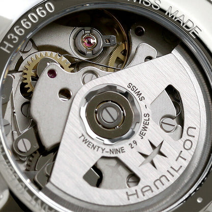 ハミルトン ジャズマスター パフォーマー 42mm 自動巻き 機械式 腕時計 ブランド メンズ クロノグラフ H36606130 アナログ ブラック 黒 スイス製 H36606130
