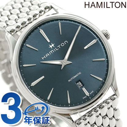 ハミルトン 時計 ジャズマスター シンライン 自動巻き メンズ H38525141 HAMILTON 腕時計 ブルー H38525141