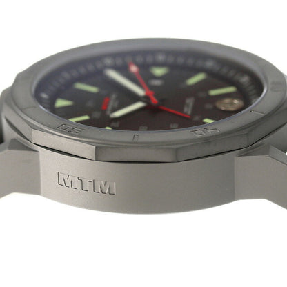 エム ティー エム H-61 クオーツ 腕時計 ブランド メンズ GMT MTM H61-SGR-LUMI-MBSS アナログ ブラック グレー 黒 H61-SGR-LUMI-MBSS
