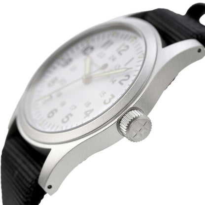 ハミルトン カーキ フィールド メカニカル 38mm 手巻き 腕時計 ブランド メンズ HAMILTON H69439910 アナログ ホワイト ブラック H69439910