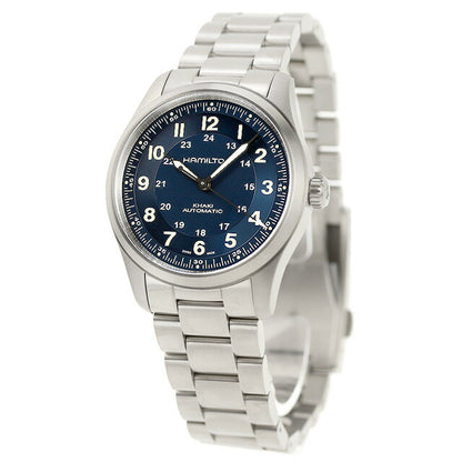 ハミルトン カーキ フィールド チタニウム オート 38mm 自動巻き 腕時計 ブランド メンズ チタン HAMILTON H70205140 ブルー スイス製 H70205140