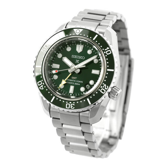 【新品】セイコー SEIKO PROSPEX 「海」シリーズ 腕時計 メンズ HBC001J ダイバースキューバ ダイバーズ 1968 ヘリテージ GMT Diver Scuba 自動巻き（6R54/手巻き付き） グリーンxシルバー アナログ表示 HBC001J ｜ セイコー プロスペックス ダイバースキューバ ダイバーズ