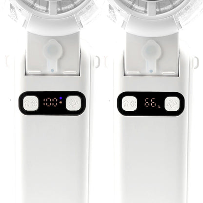 2026 最新手持风扇散热板带雾 3 合 100 级强风静音 3 路 3600mAh Type-C USB 充电手持风扇桌面颈挂 HDL-3595 HDL-3595
