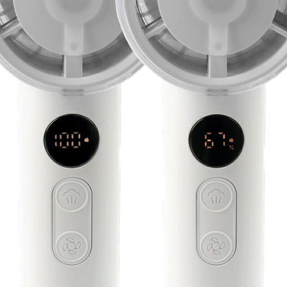 2026最新 ハンディファン 冷却ミスト 100段階 3000mAh Type-C USB 充電式 ハンディ扇風機 ミニ扇風機 ハンディーファン 手持ち 卓上 首掛け HDL-4677 HDL-4677