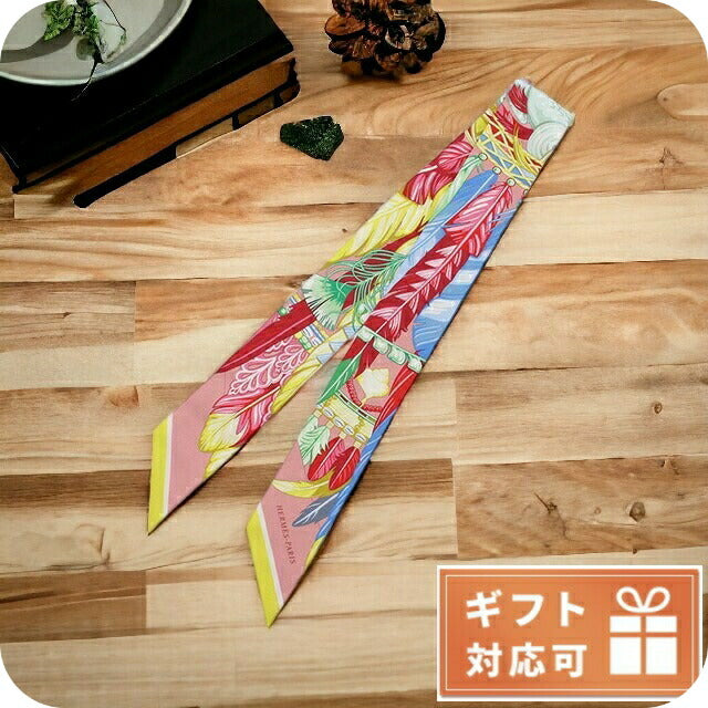 エルメス スカーフ レディース シルク100% フランス TWILLY マルチカラー 小物 HERTWILLY041