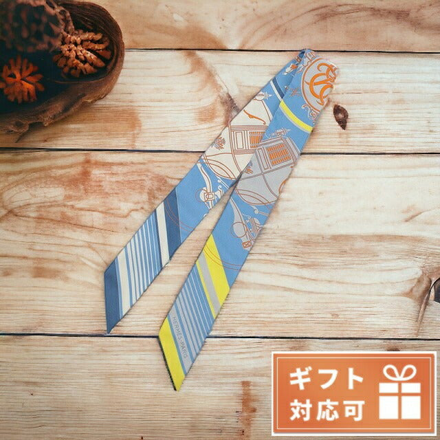 エルメス スカーフ レディース シルク100% フランス TWILLY マルチカラー 小物 HERTWILLY051