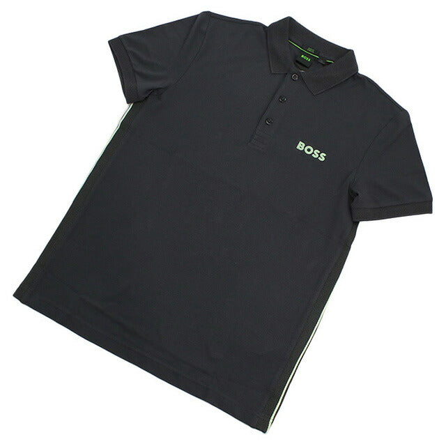 HUGO BOSS 新品未使用　プレミアム　メンズ　ポロシャツ　XL BOSS（HUGO BOSS） ポロシャツ コットンブレンド シアサッカー トップス