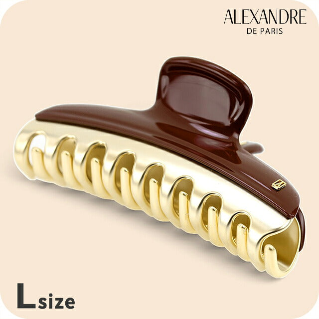 アレクサンドル ドゥ パリ ヘアクリップ レディース ブランド ALEXANDRE DE PARIS ヴァンドームLクリップ ICCL-12832-02-H2 BRUN ICCL-12832-02-H2