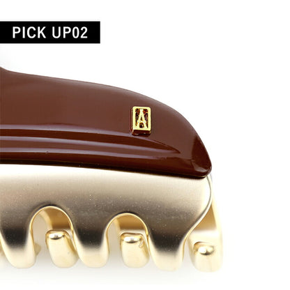 アレクサンドル ドゥ パリ ヘアクリップ レディース ブランド ALEXANDRE DE PARIS ヴァンドームLクリップ ICCL-12832-02-H2 BRUN ICCL-12832-02-H2