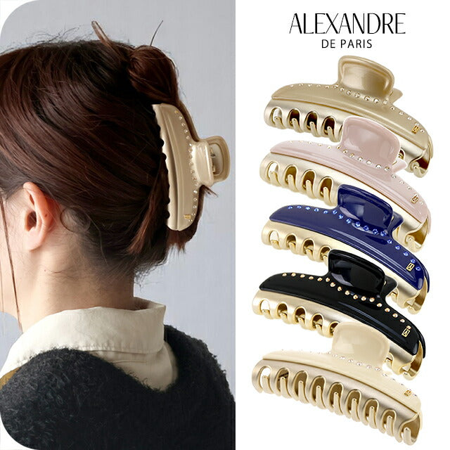アレクサンドル ドゥ パリ ヘアクリップ レディース ブランド ALEXANDRE DE PARIS ヴァンドームLクリップ スワロフスキー 選べるモデル ICCL-12832-03