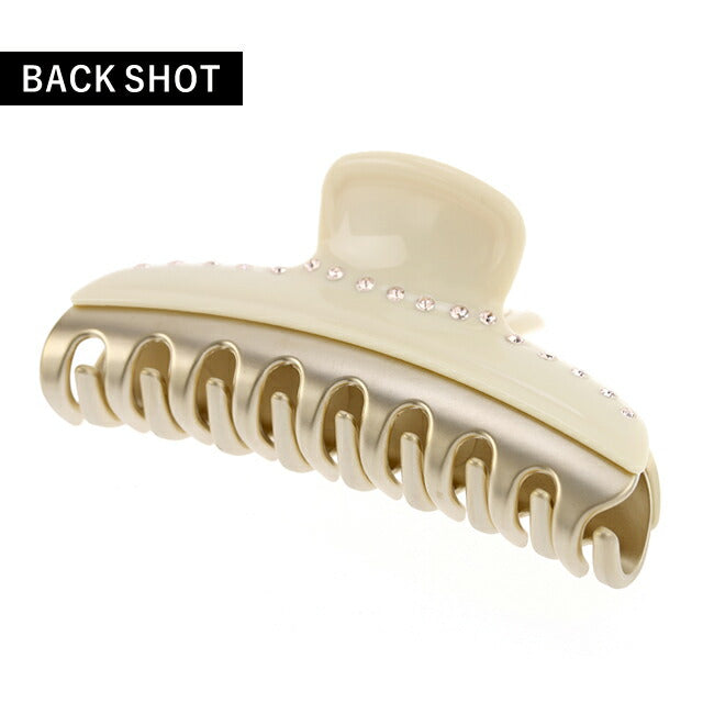 新品 ALEXANDRE ヘアクリップ ホワイト ゴールド ポーチ付属 新品 ALEXANDRE ヘアクリップ ホワイト ゴールド ポーチ付属