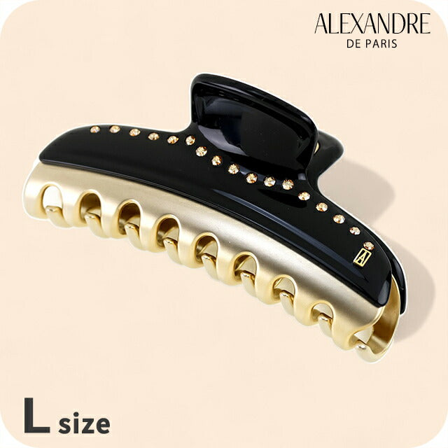 アレクサンドル ドゥ パリ ヘアクリップ レディース ブランド ALEXANDRE DE PARIS ヴァンドームLクリップ スワロフスキー ICCL-12832-03-N3 ICCL-12832-03-N3