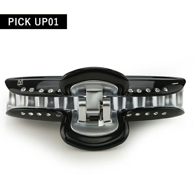 アレクサンドル ドゥ パリ クリップ　ブラック　スワロフスキー アレクサンドル ドゥ パリ ヘアクリップ レディース ブランド