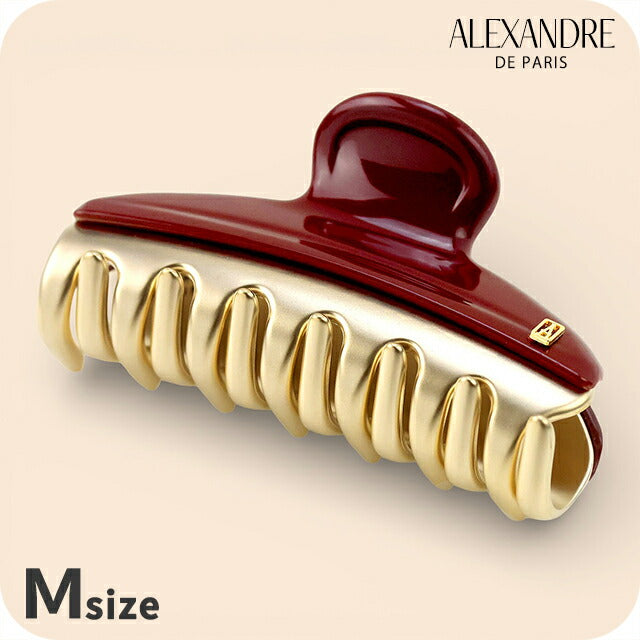 Alexandre de Paris hair clip ladies brand ALEXANDRE DE PARIS Vendome M clip ICCM-15571-02-B2 BORDEAUX ICCM-15571-02-B2