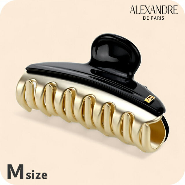 アレクサンドル ドゥ パリ ヘアクリップ レディース ブランド ALEXANDRE DE PARIS ヴァンドームMクリップ ICCM-15571-02-N3 ブラック ICCM-15571-02-N3
