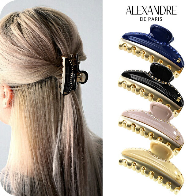 アレクサンドル ドゥ パリ ヘアクリップ レディース ブランド ALEXANDRE DE PARIS VENDOME M クリップ スワロフスキー 選べるモデル ICCM-15571-03