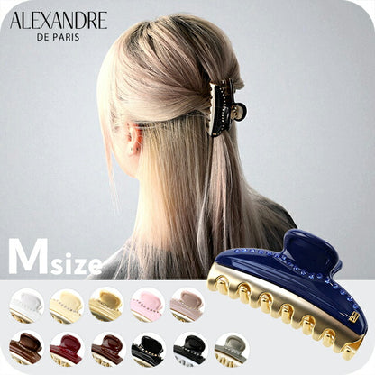 Alexandre de Paris hair clip ladies brand ALEXANDRE DE PARIS VENDOME M clip Swarovski ICCM-15571-03 Selectable model MD-ICCM-15571-03