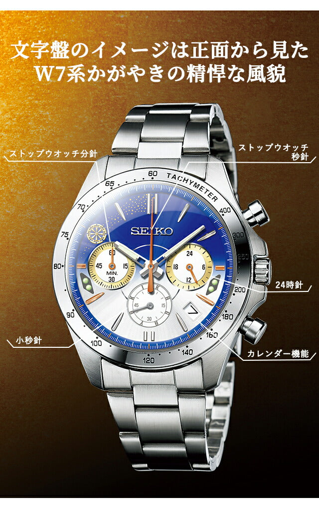 Commemorating the opening of Kanazawa and Tsuruga Hokuriku Shinkansen W7 series Kagayaki Watch Seiko Collaboration Watch Quartz Battery-powered Watch Brand Men&