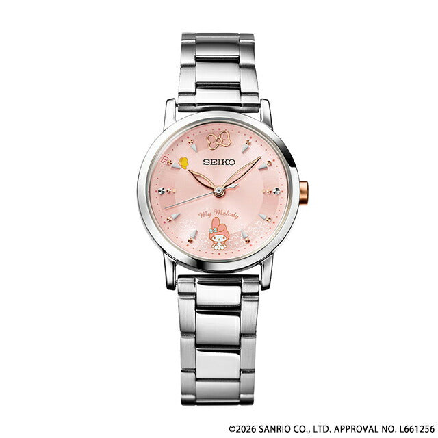 51463｜Premico Seiko x My Melody 50 周年合作手表石英电池供电