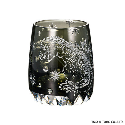 Tumbler Brand Godzilla 70th Anniversary Edo Kiriko Glass Paulownia Box Cup 51484 Black Accessories IEI-51484