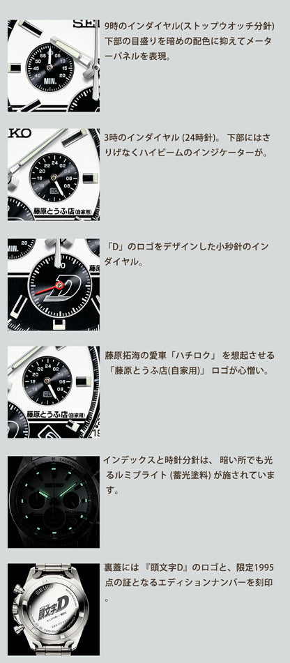 51490 ｜ Premico Initial D x Seiko Collaboration Watch Quartz Battery Operated