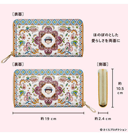 长钱包女式品牌 Chibi Maruko-chan 浅草文库长钱包 51514 多色钱包 IEI-51514