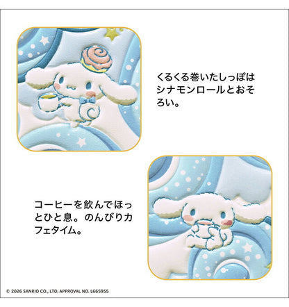 長財布 レディース ブランド シナモロール 浅草文庫 長財布 革 レザーウォレット 小銭入れあり 51592 ブルー ホワイト IEI-51592