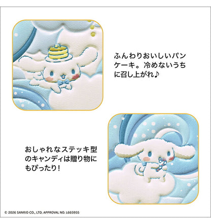長財布 レディース ブランド シナモロール 浅草文庫 長財布 革 レザーウォレット 小銭入れあり 51592 ブルー ホワイト IEI-51592