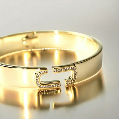 マーク ジェイコブス バングル MARC JACOBS ザ J マーク パヴェ ヒンジ バングル 真鍮 レディース J103MT2RE22 722 ゴールド アクセサリー 記念品 ギフト J103MT2RE22-722