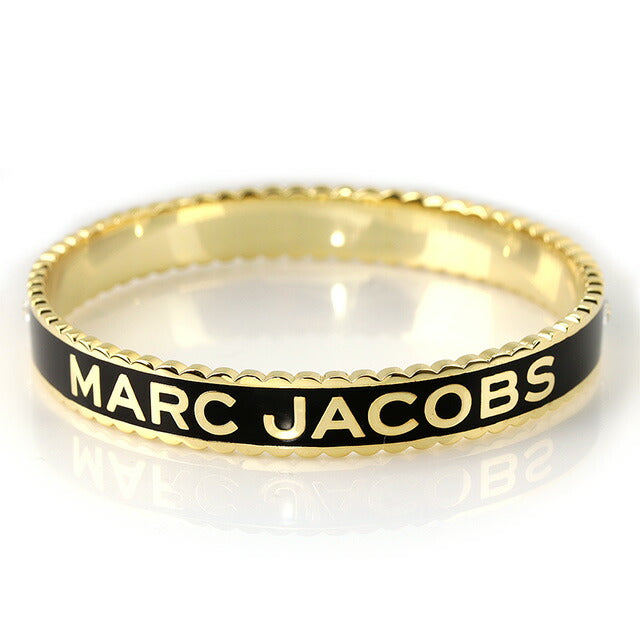 マーク ジェイコブス バングル MARC JACOBS ザ メダリオン バングル ラージ 真鍮 レディース J105MT7PF22 001 ブラック ゴールド 記念品 プレゼント ギフト J105MT7PF22-001