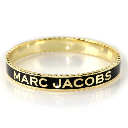 マーク ジェイコブス バングル MARC JACOBS ザ メダリオン バングル ラージ 真鍮 レディース J105MT7PF22 001 ブラック ゴールド 記念品 プレゼント ギフト J105MT7PF22-001