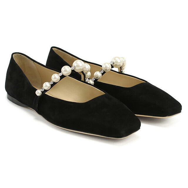 ジミーチュウ Jimmy Choo パンプス ブラック 関税込み パール付き Black パテントレザー・ポインテッドトゥ パンプス