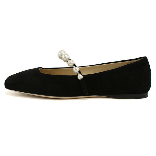 JIMMY CHOO ブラック スエードパンプス ジミー チュウ ボタン付き Black スエード・ポインテッド トゥ