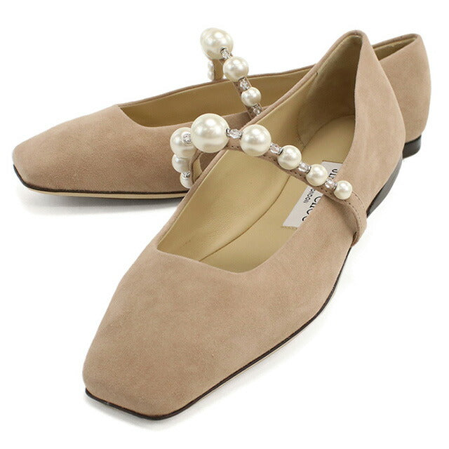 JIMMY CHOO ベージュ フラットシューズ ジミーチュウ パンプス レディース ブランド JIMMY CHOO イタリア ADE