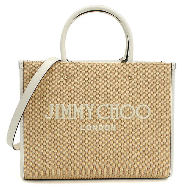 ジミーチュウ カゴバッグ レディース ブランド JIMMY CHOO イタリア AVENUE M TOTE U ベージュ系 バッグ JICAVENUEMTOT011