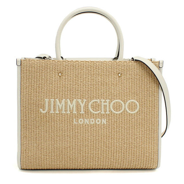ジミーチュウ カゴバッグ レディース ブランド JIMMY CHOO イタリア AVENUE M TOTE U ベージュ系 バッグ JICAVENUEMTOT011