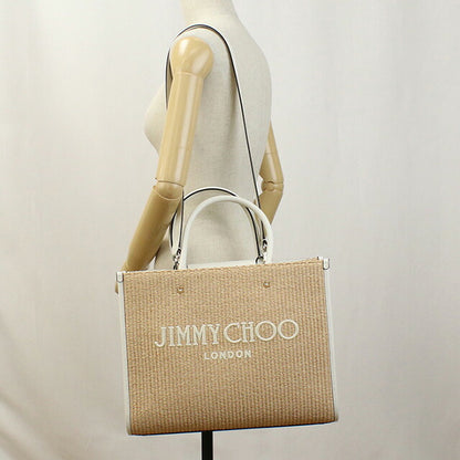 ジミーチュウ カゴバッグ レディース ブランド JIMMY CHOO イタリア AVENUE M TOTE U ベージュ系 バッグ JICAVENUEMTOT011