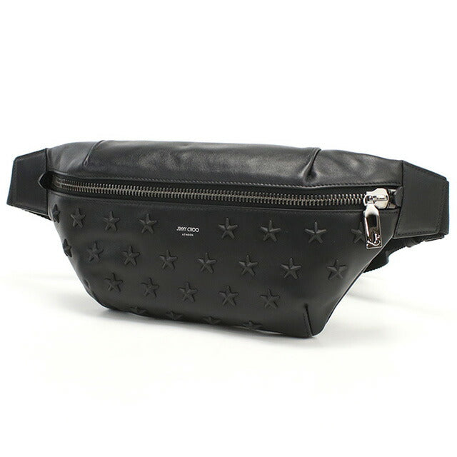 ジミーチュウ ボディバッグ メンズ ブランド JIMMY CHOO レザー イタリア FINSLEY ブラック バッグ JICFINSLEY011