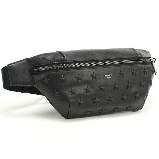 ジミーチュウ ボディバッグ メンズ ブランド JIMMY CHOO レザー イタリア FINSLEY ブラック バッグ JICFINSLEY011