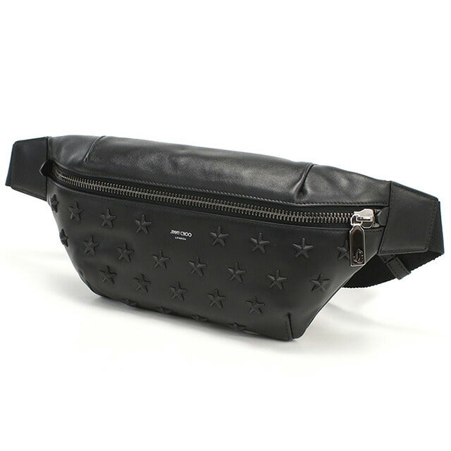 ジミーチュウ ボディバッグ メンズ ブランド JIMMY CHOO レザー イタリア FINSLEY ブラック バッグ JICFINSLEY011