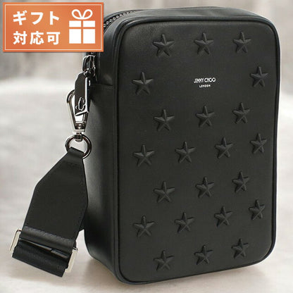 ジミーチュウ 斜め掛け ショルダーバッグ メンズ ブランド JIMMY CHOO レザー イタリア KIMI CAMERA ブラック バッグ JICKIMICAMERA011