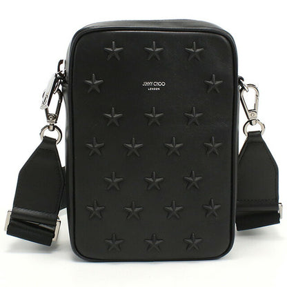 ジミーチュウ 斜め掛け ショルダーバッグ メンズ ブランド JIMMY CHOO レザー イタリア KIMI CAMERA ブラック バッグ JICKIMICAMERA011