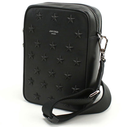 ジミーチュウ 斜め掛け ショルダーバッグ メンズ ブランド JIMMY CHOO レザー イタリア KIMI CAMERA ブラック バッグ JICKIMICAMERA011