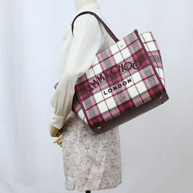 ジミーチュウ トートバッグ レディース ウール レザー イタリア VARENNE TOTE BAG マルチカラー バッグ JICVARENNETOBAG011