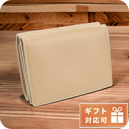 ジル サンダー 三折財布小銭入付き レディース カーフレザー イタリア J07UI0011 ベージュ系 財布 JISJ07UI0011021